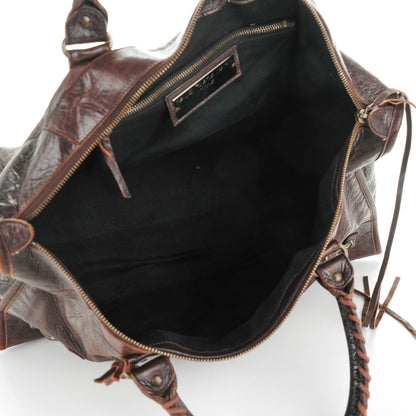 Balenciaga Chevre Classic Hardware Work Chocolate 5 of 9