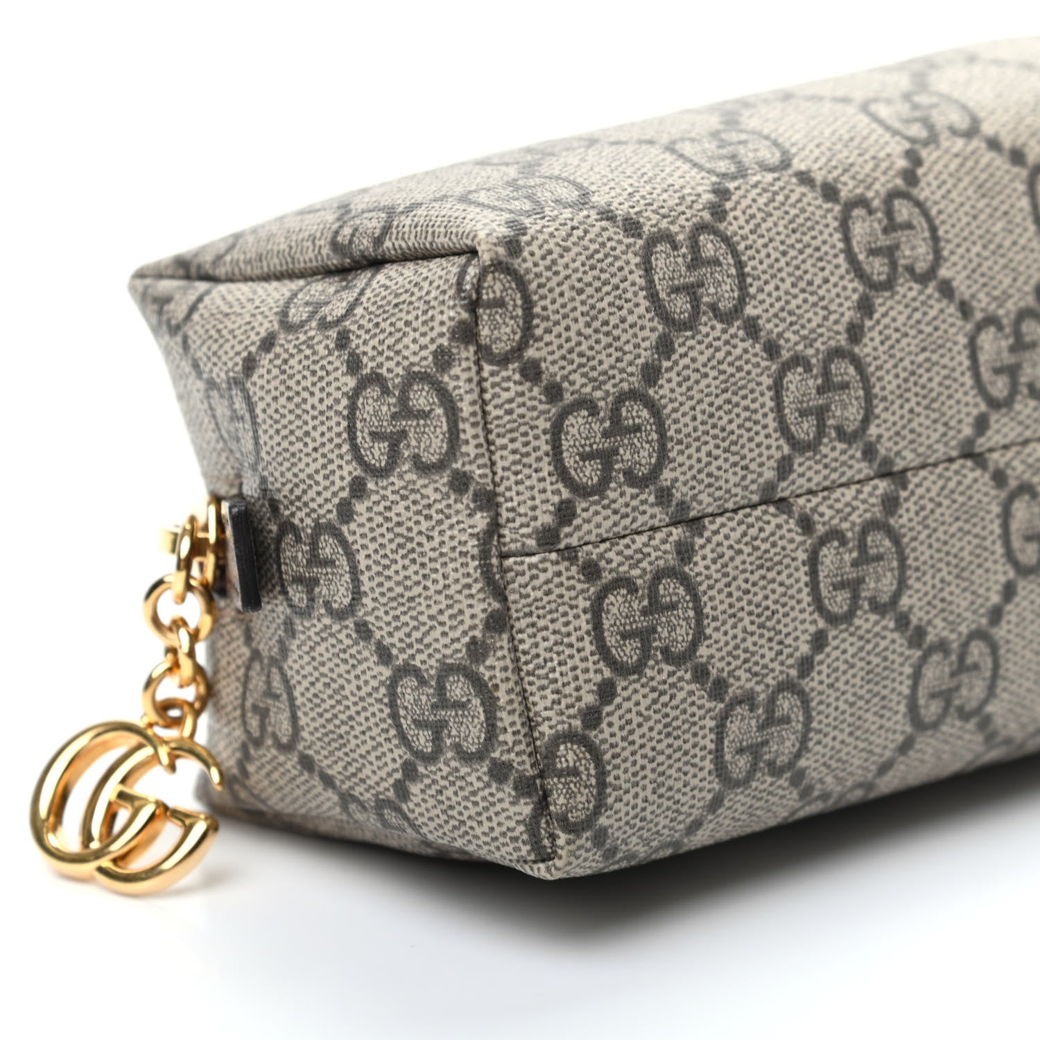 Gucci Soft GG Supreme Monogram Calfskin Small Ophidia Cosmetic Case Beige Ebony New Acero 8 of 10