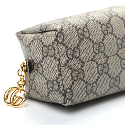 Gucci Soft GG Supreme Monogram Calfskin Small Ophidia Cosmetic Case Beige Ebony New Acero 8 of 10