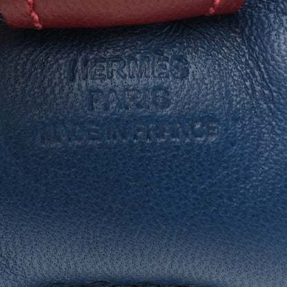 Hermes Milo Lambskin Grigri Rodeo Horse Bag Charm PM Bleu de Malte Rouge H Peony 4 of 5