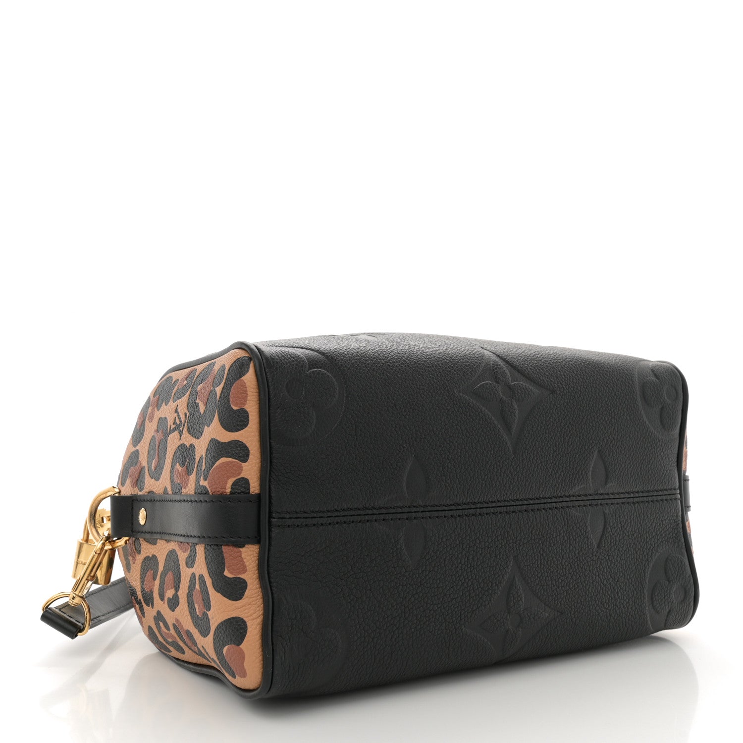 Louis Vuitton Empreinte Monogram Giant Wild At Heart Speedy Bandouliere 25 Black 4 of 10
