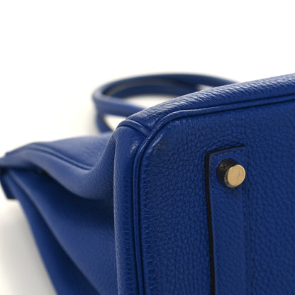 Hermes Togo BIRKIN 35 Bleu Electrique 11 of 13