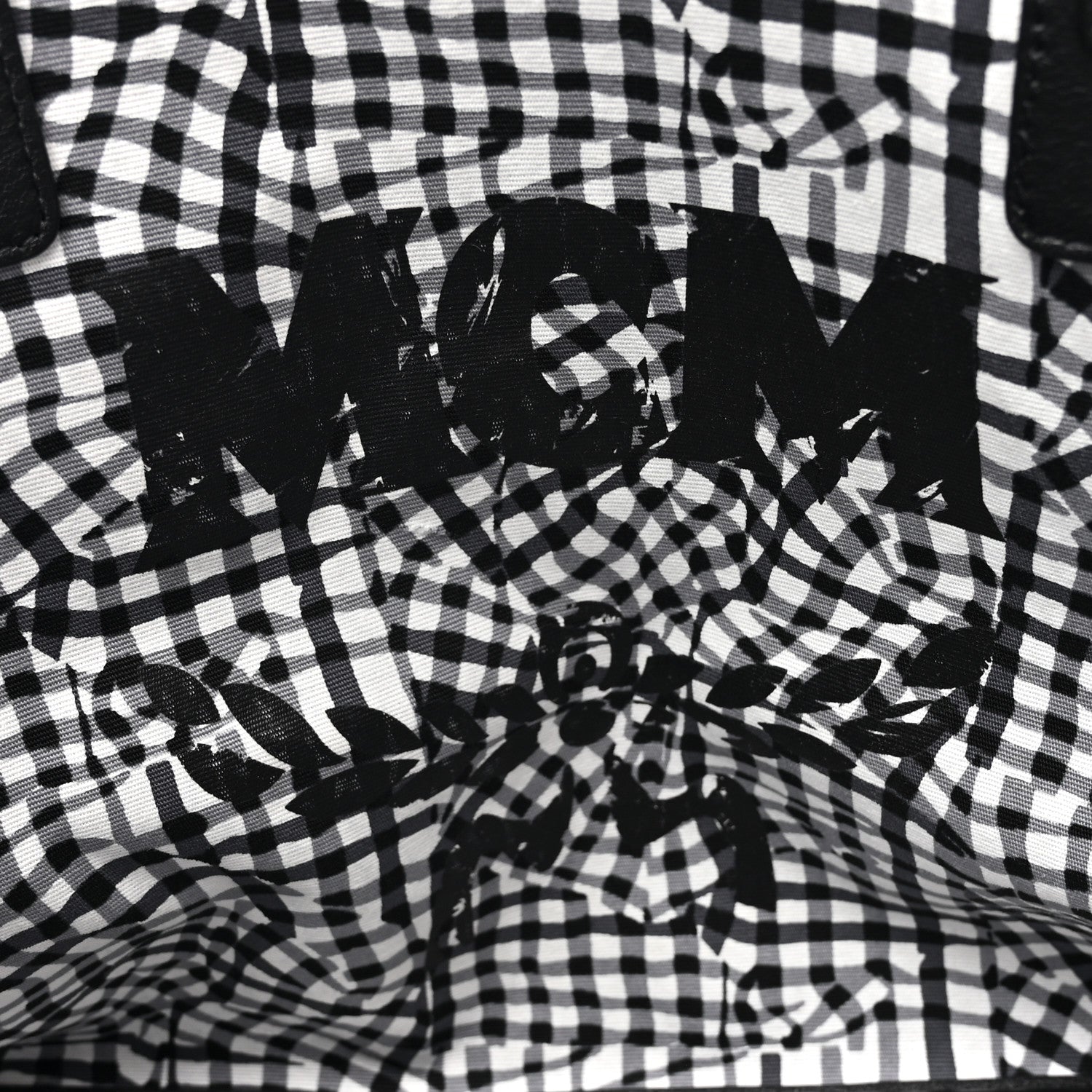 MCM Visetos Medium Liz Reversible Shopper Tote Black 9 of 19