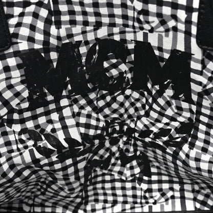 MCM Visetos Medium Liz Reversible Shopper Tote Black 9 of 19