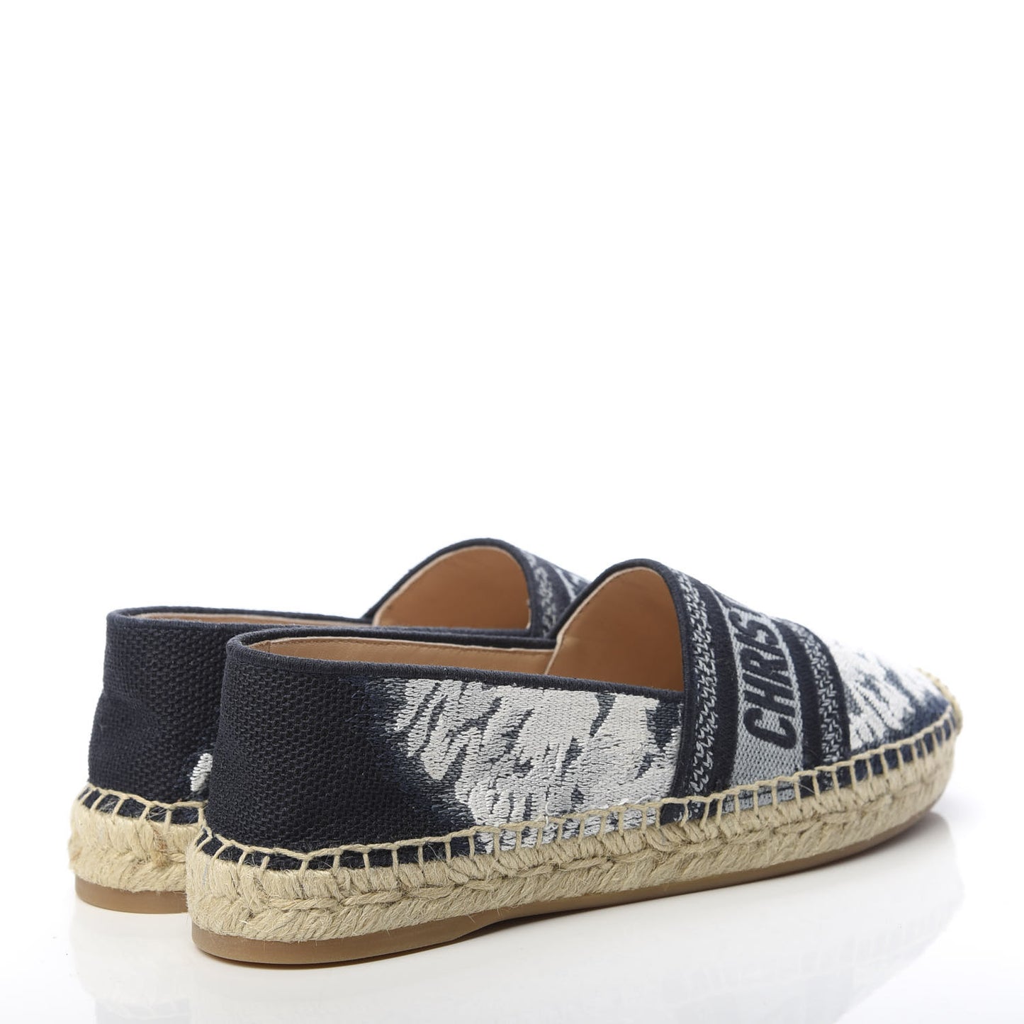 Canvas Tie and Dior Embroidered Granville 15mm Espadrilles 36.5 Denim