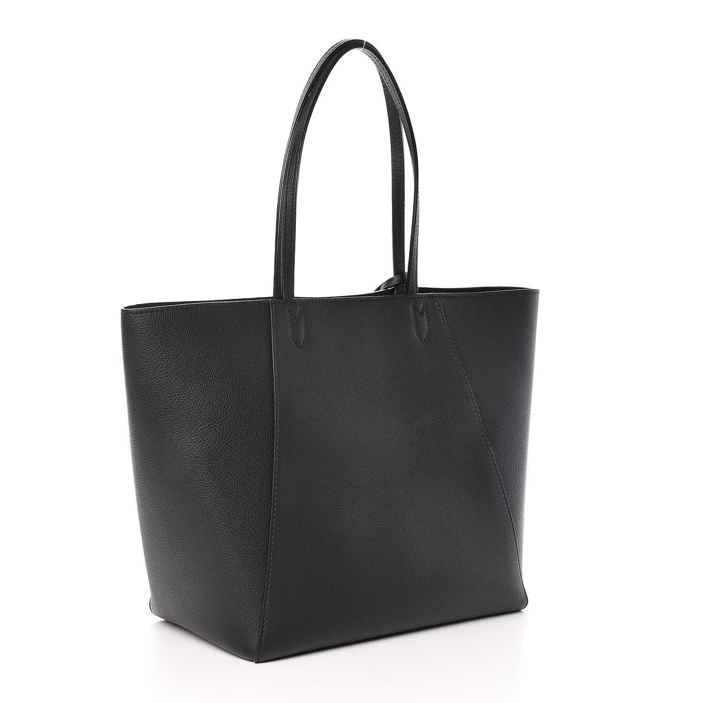 Calfskin Lockme Cabas Black