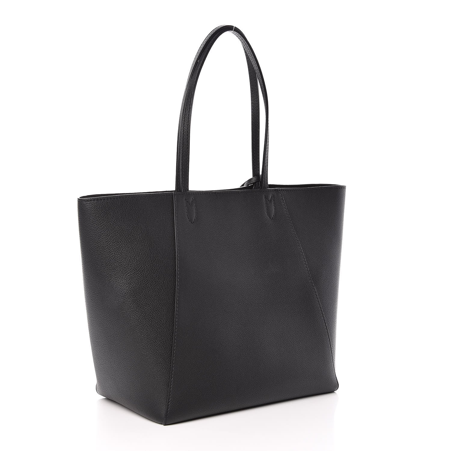 Louis Vuitton Calfskin Lockme Cabas Black 3 of 8