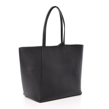 Louis Vuitton Calfskin Lockme Cabas Black 3 of 8