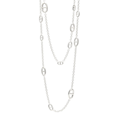 Hermes Sterling Silver Farandole Necklace 160 1 of 5