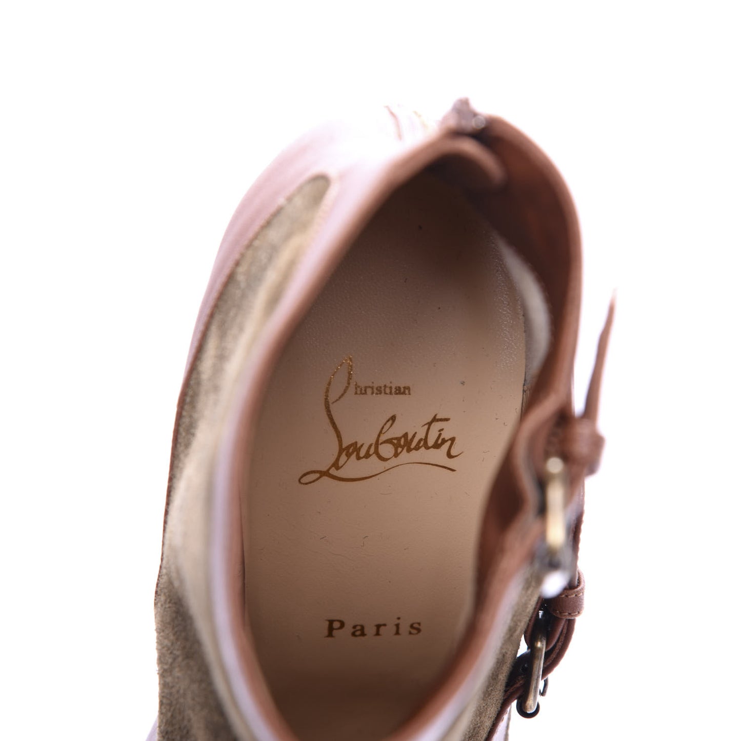 Calfskin Cuoio Veau Velours Canassone 100 Booties 40.5 Cognac Bronze