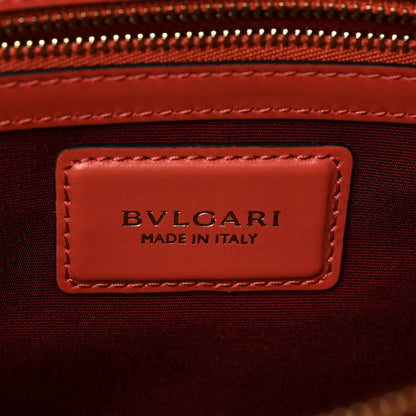 Bulgari Calfskin Serpenti Forever Shoulder Bag Coral 6 of 7