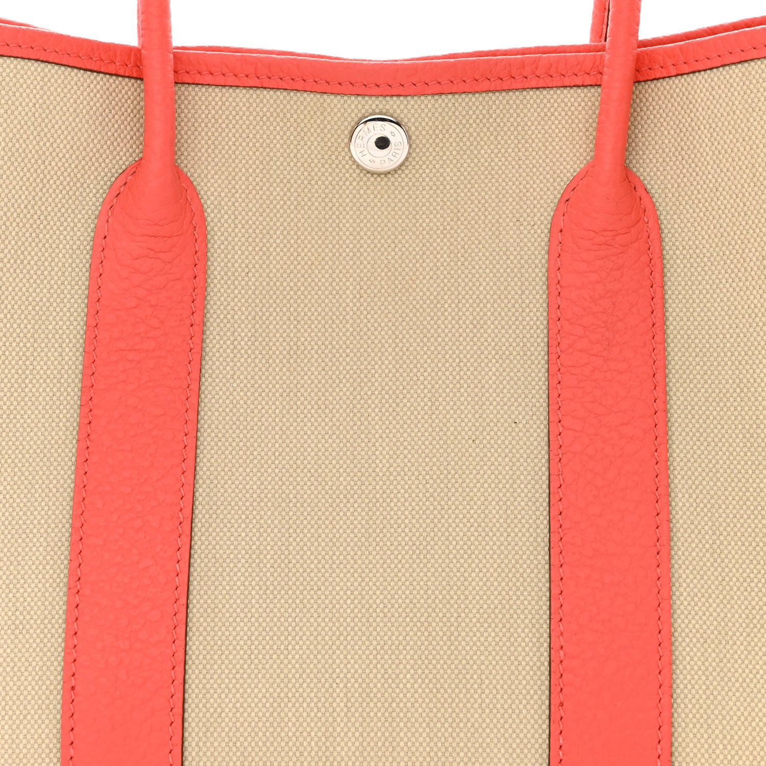 Hermes Toile Militaire Vache Country Garden Party 30 TPM Tote Beton Rose Texas 8 of 12