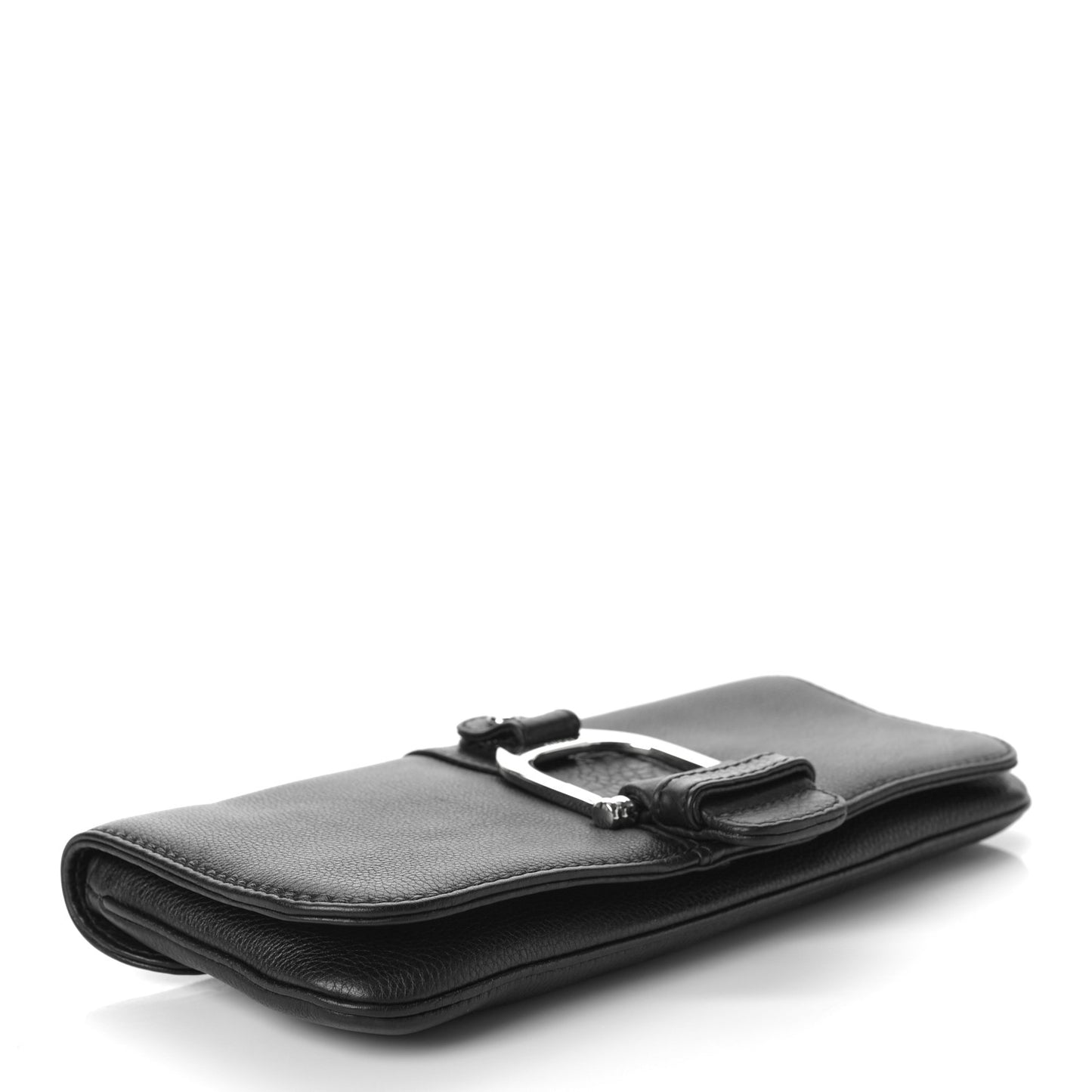 Calfskin Greenwich Clutch Black