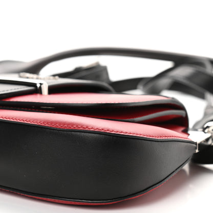 Prada City Calfskin Sidonie Shoulder Bag Rosso Black 8 of 10