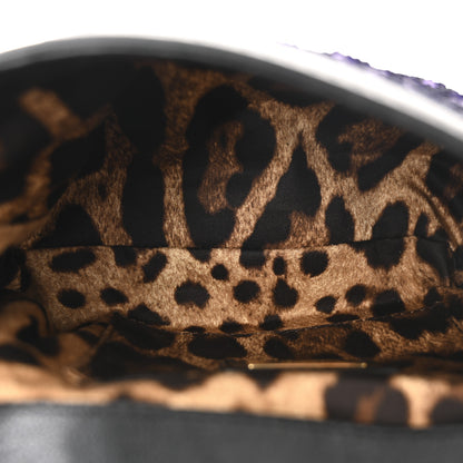 Dolce & Gabbana Sequin Small Miss Sicily Satchel Purple 5 of 9