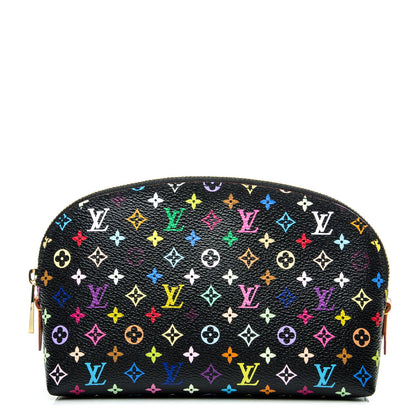 Louis Vuitton Monogram Multicolor Cosmetic Pouch Black Grenade 1 of 6