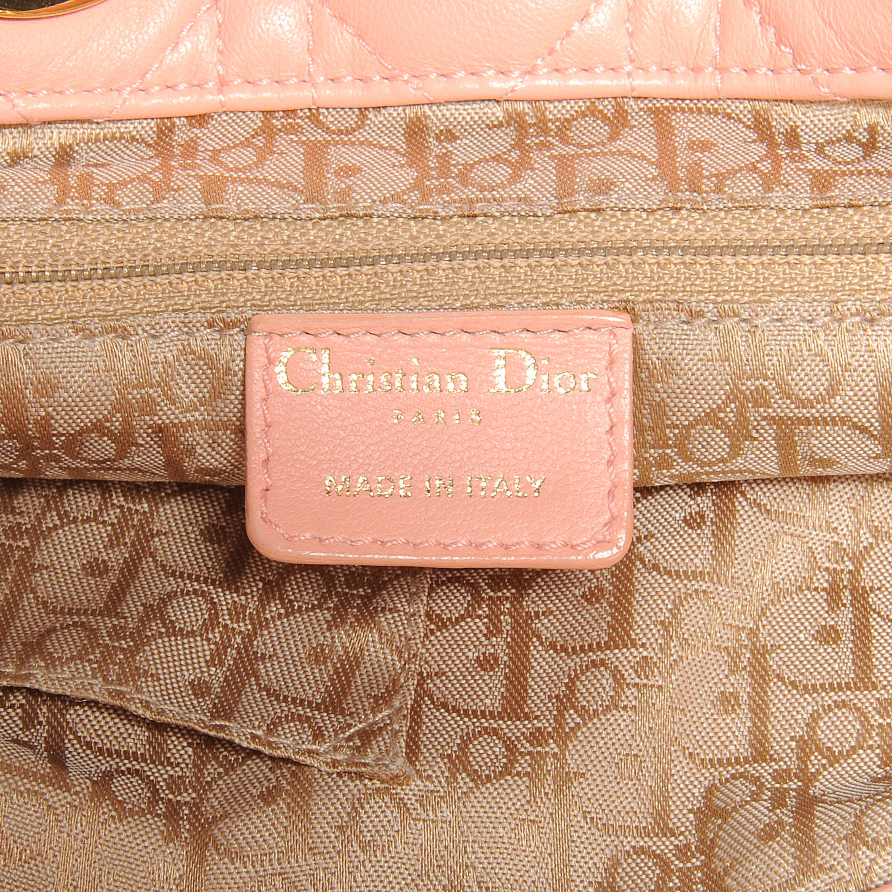 Christian Dior Lambskin Cannage Soft Lady Dior Tote Pink 6 of 7
