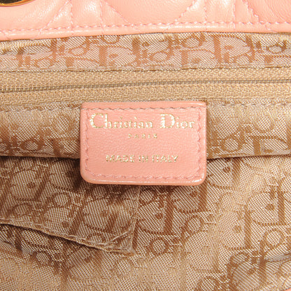 Christian Dior Lambskin Cannage Soft Lady Dior Tote Pink 6 of 7