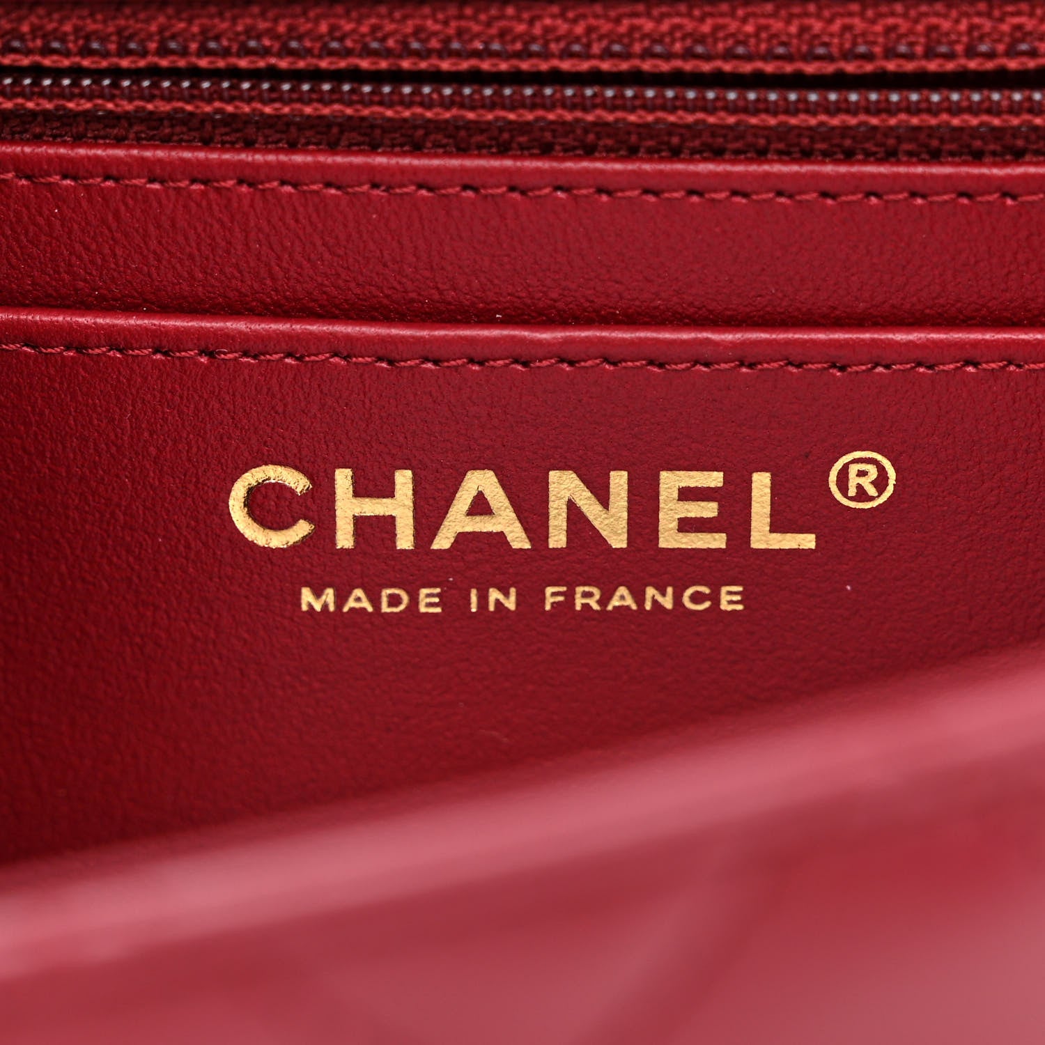 Chanel Lambskin Quilted Mini Rectangular Flap Burgundy 6 of 11