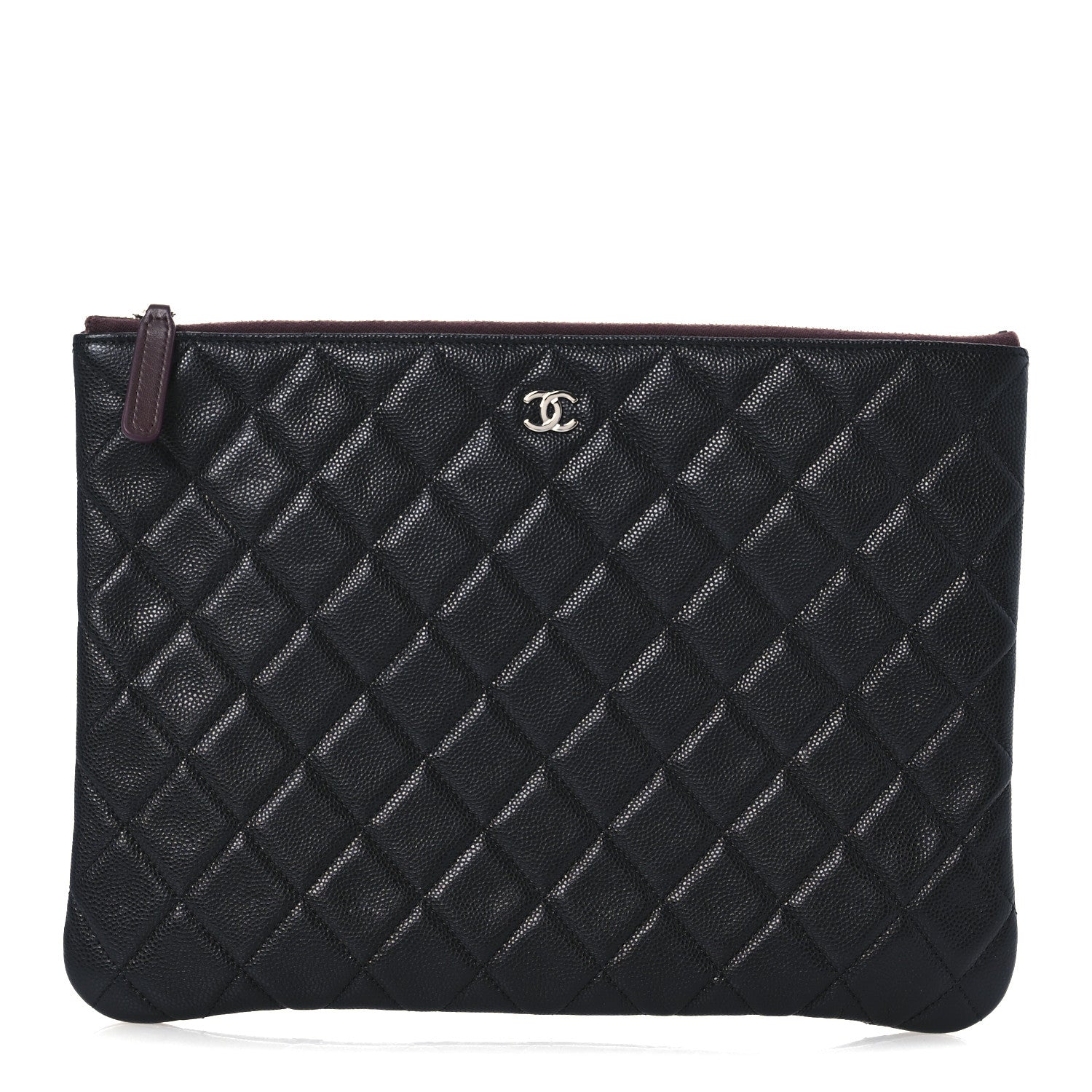 Chanel Caviar Quilted Medium Cosmetic Case Black 1 of 7
