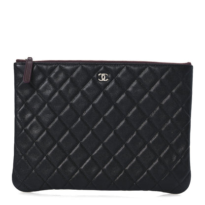 Chanel Caviar Quilted Medium Cosmetic Case Black 1 of 7