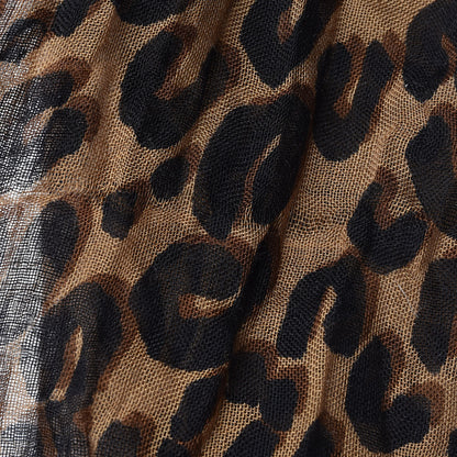 Louis Vuitton Cashmere Silk Leopard Etole Stole Marron 6 of 8