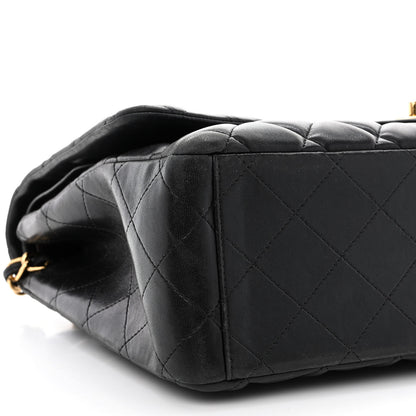 Chanel Lambskin Quilted Maxi Double Flap Black 10 of 13