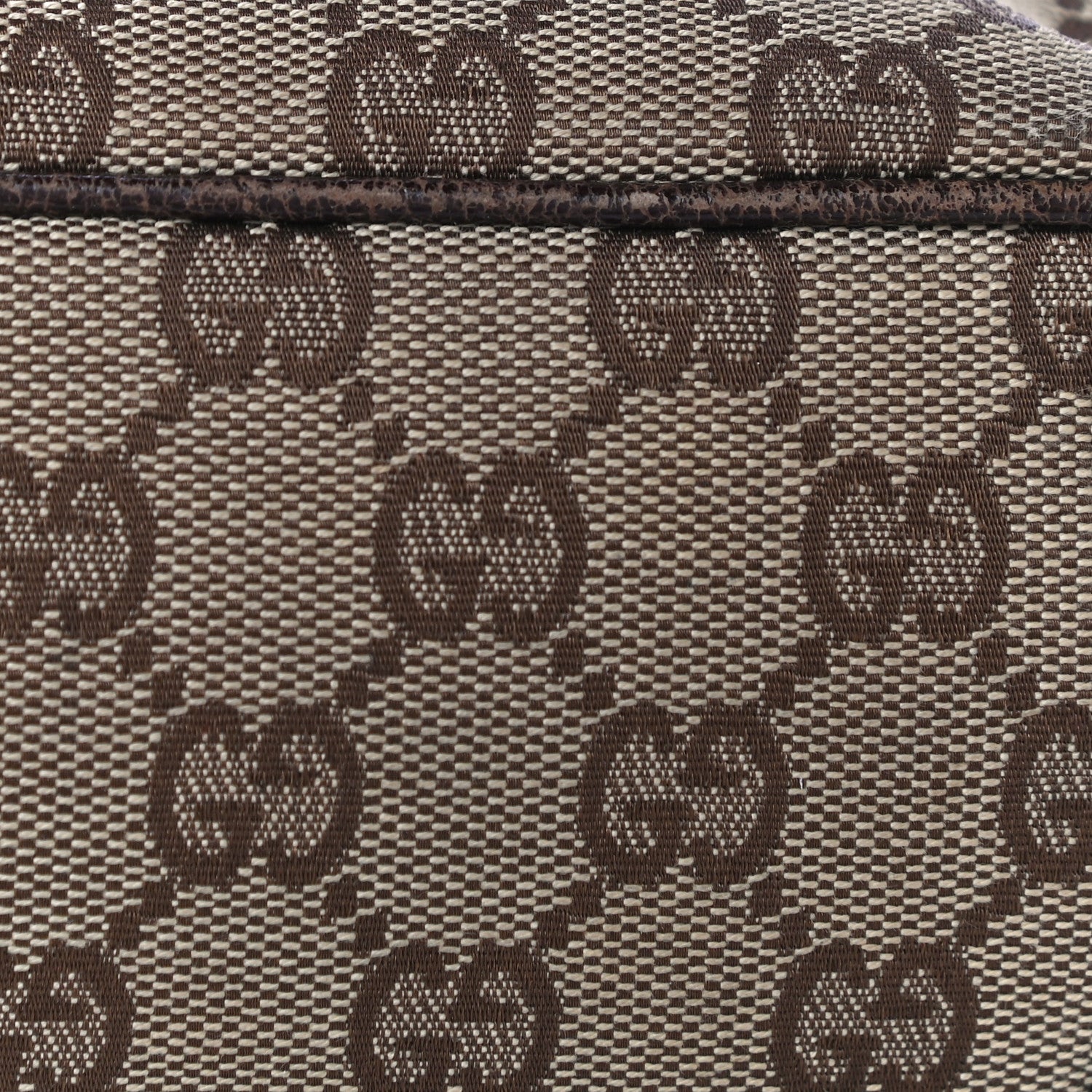 Gucci Monogram Signature Tote Dark Brown 18 of 41