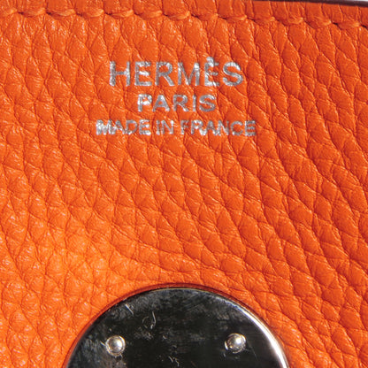 Hermes Taurillon Clemence Lindy 34 Orange 9 of 9