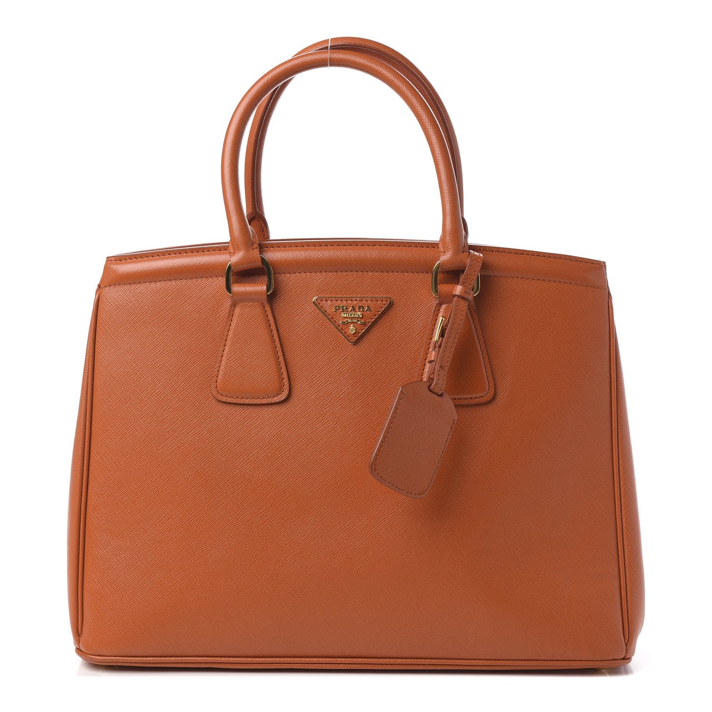 Saffiano Lux Parabole Tote Papaya