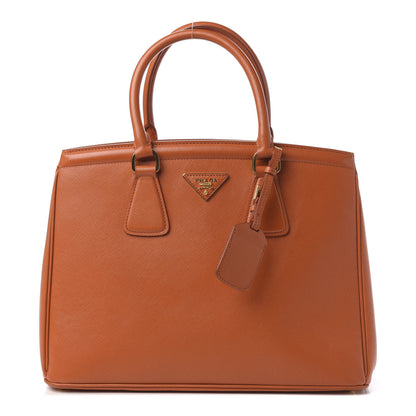 Prada Saffiano Lux Parabole Tote Papaya 1 of 10