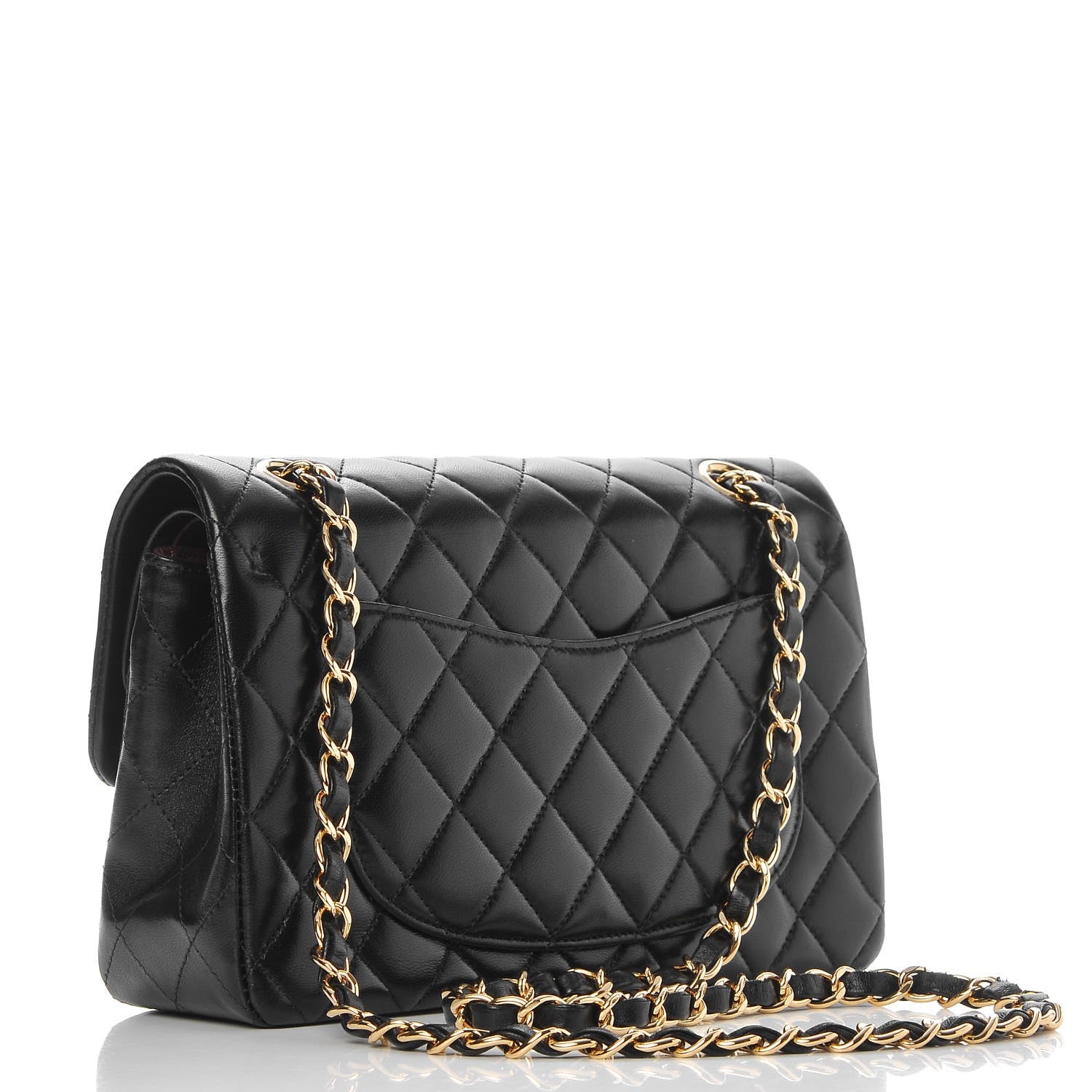 Chanel Lambskin Quilted Small Double Flap Black 3 of 7