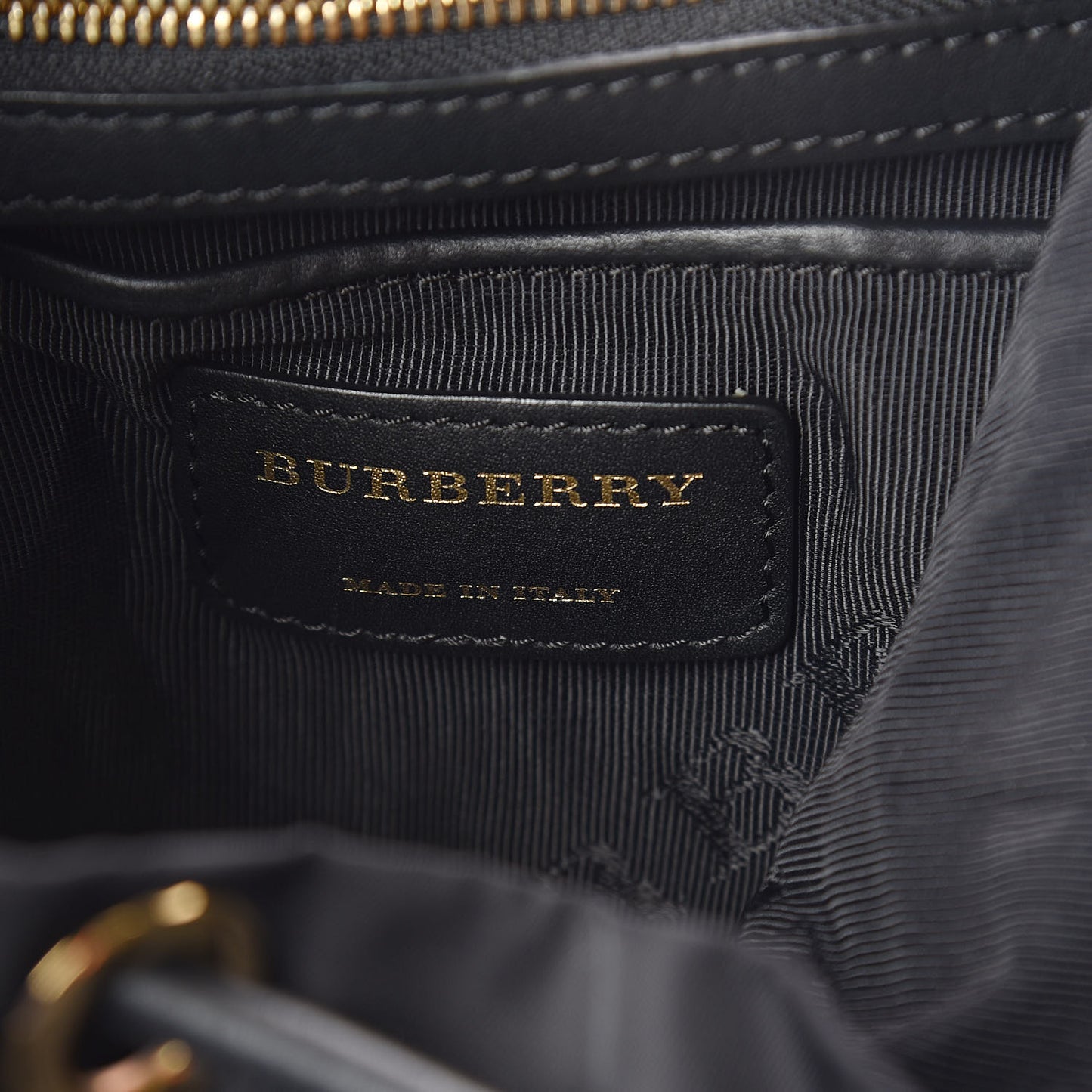 Nylon Medium Rucksack Backpack Black