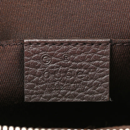 Gucci Monogram Dollar Calfskin Belt Bag Beige Ebony Testa di Moro Marrone Scuro 6 of 15