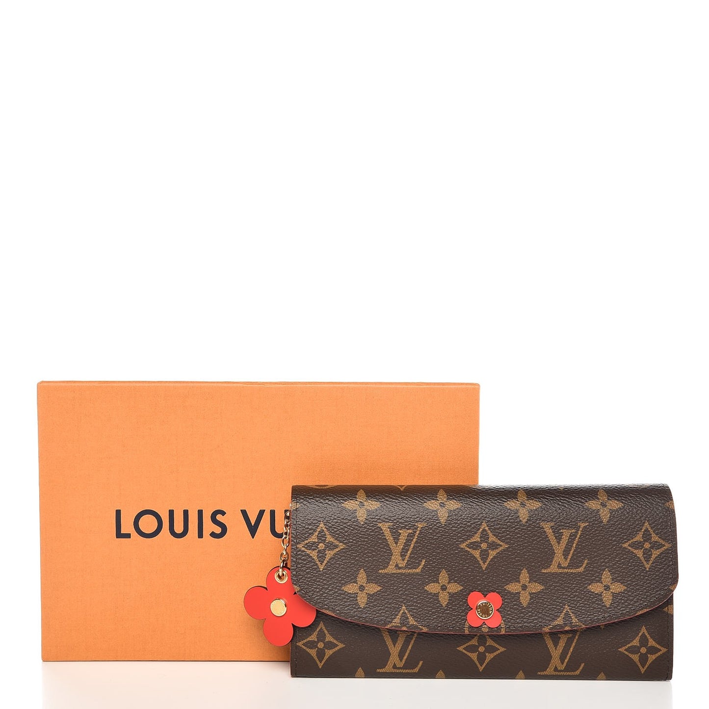 Monogram Bloom Flower Emilie Wallet Coquelicot