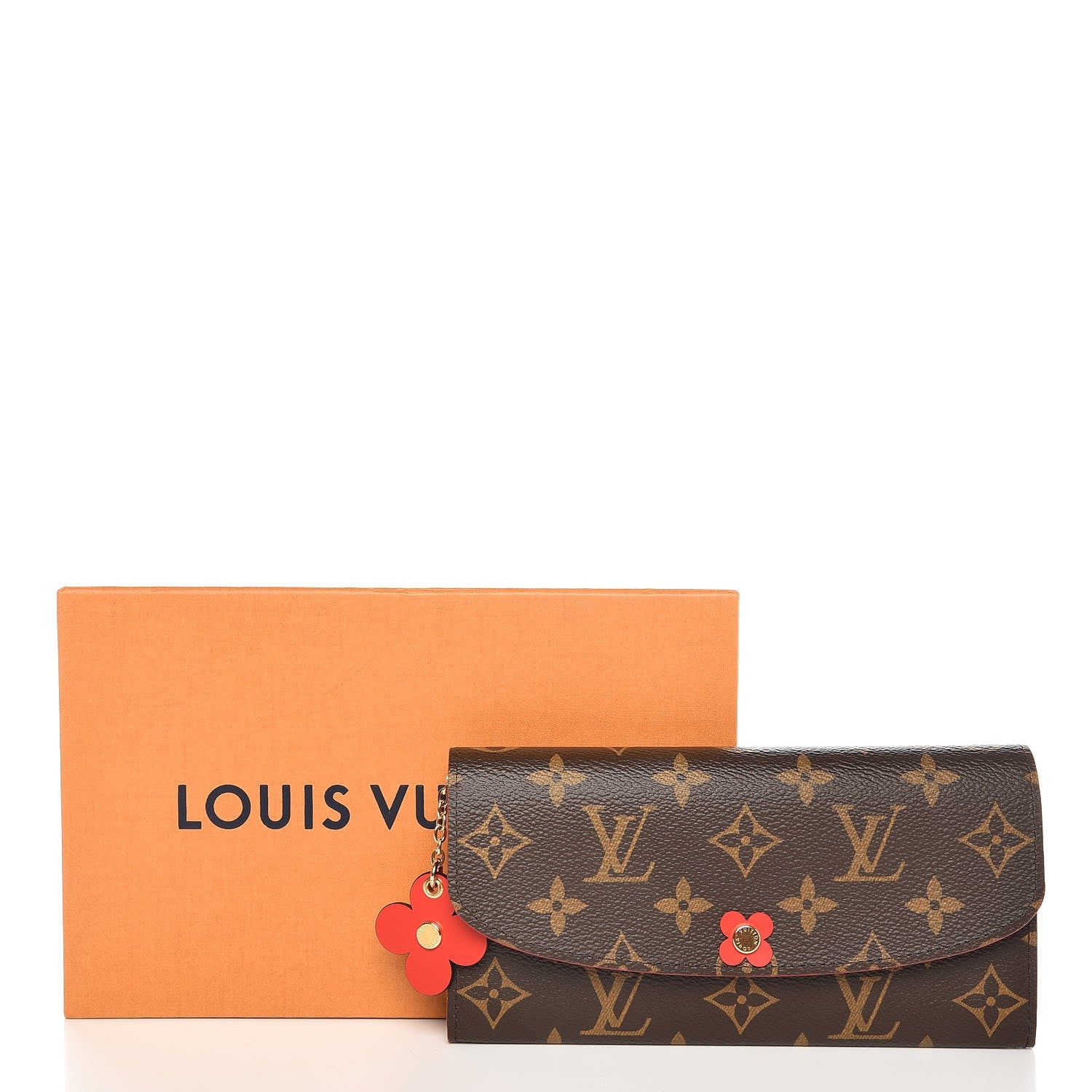 Louis Vuitton Monogram Bloom Flower Emilie Wallet Coquelicot 9 of 9