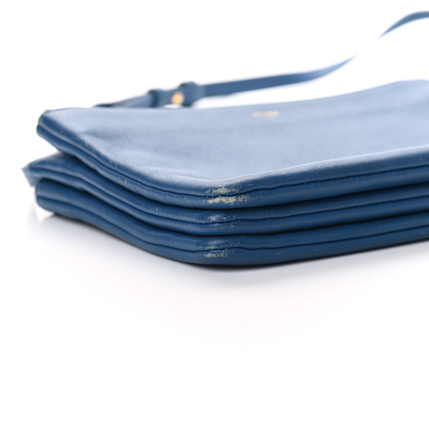 Lambskin Small Trio Crossbody Bag Indigo