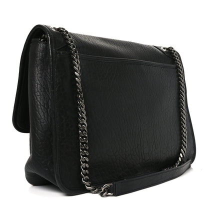 Saint Laurent Grained Lambskin Monogram Large Niki Chain Satchel Black 3 of 10