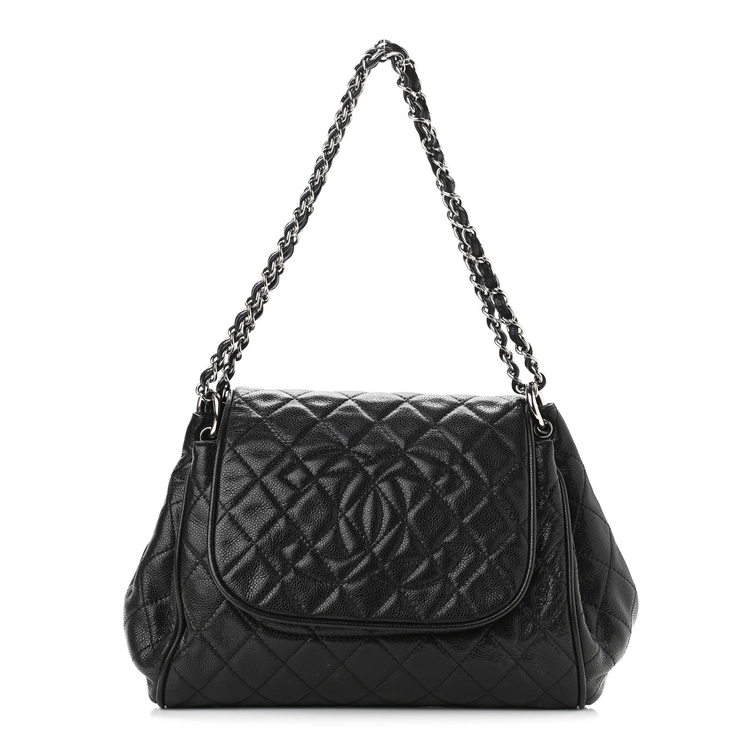 Chanel Caviar Quilted Timeless Accordion Flap Black 1 of 12