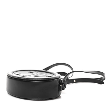Celine Smooth Calfskin Cuir Triomphe Oval Bag Black 7 of 7