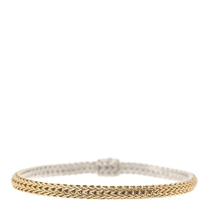 John Hardy Sterling Silver 18K Yellow Gold Black Spinel 5mm Classic Chain Reversible Bracelet 3 of 5