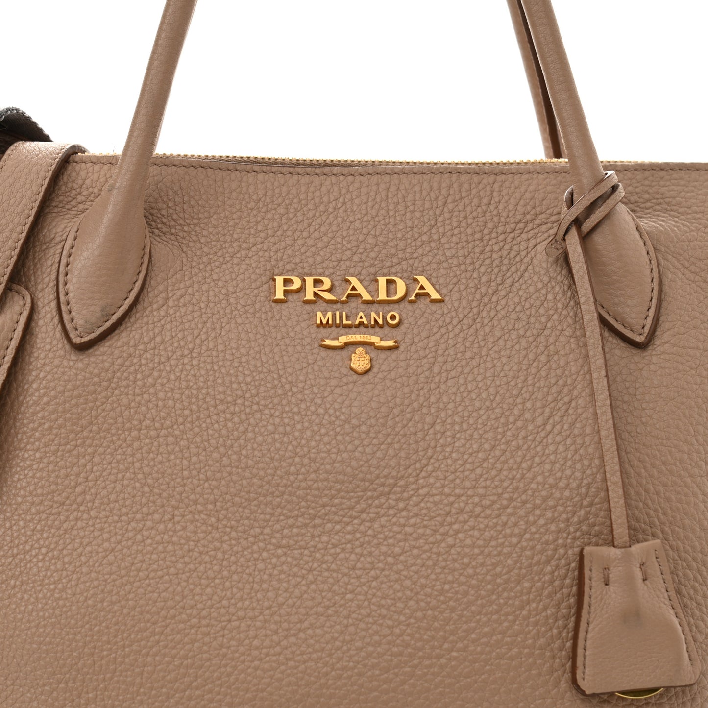Vitello Daino Shopping Tote Cammeo