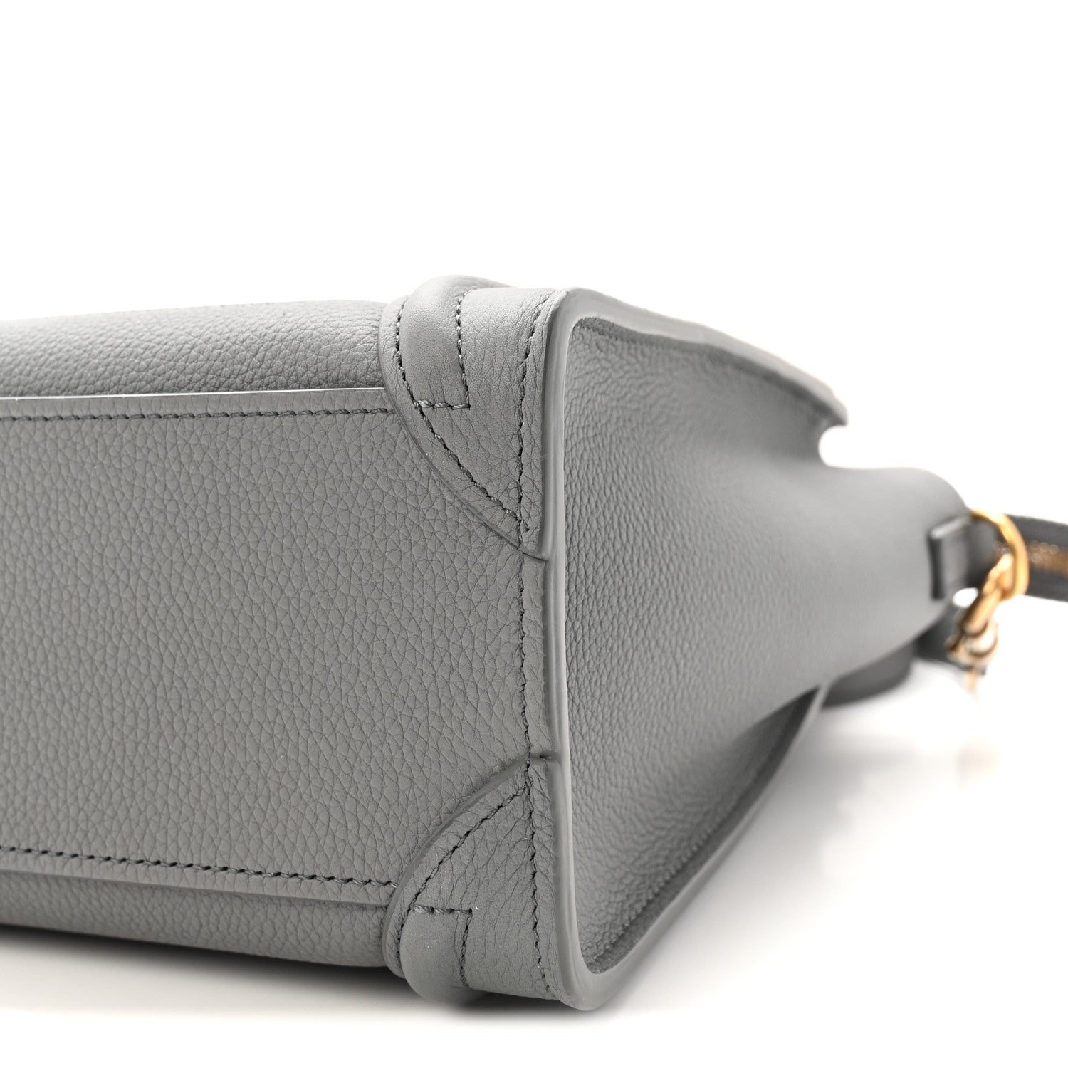 Celine Baby Drummed Calfskin Nano Luggage Kohl 10 of 10