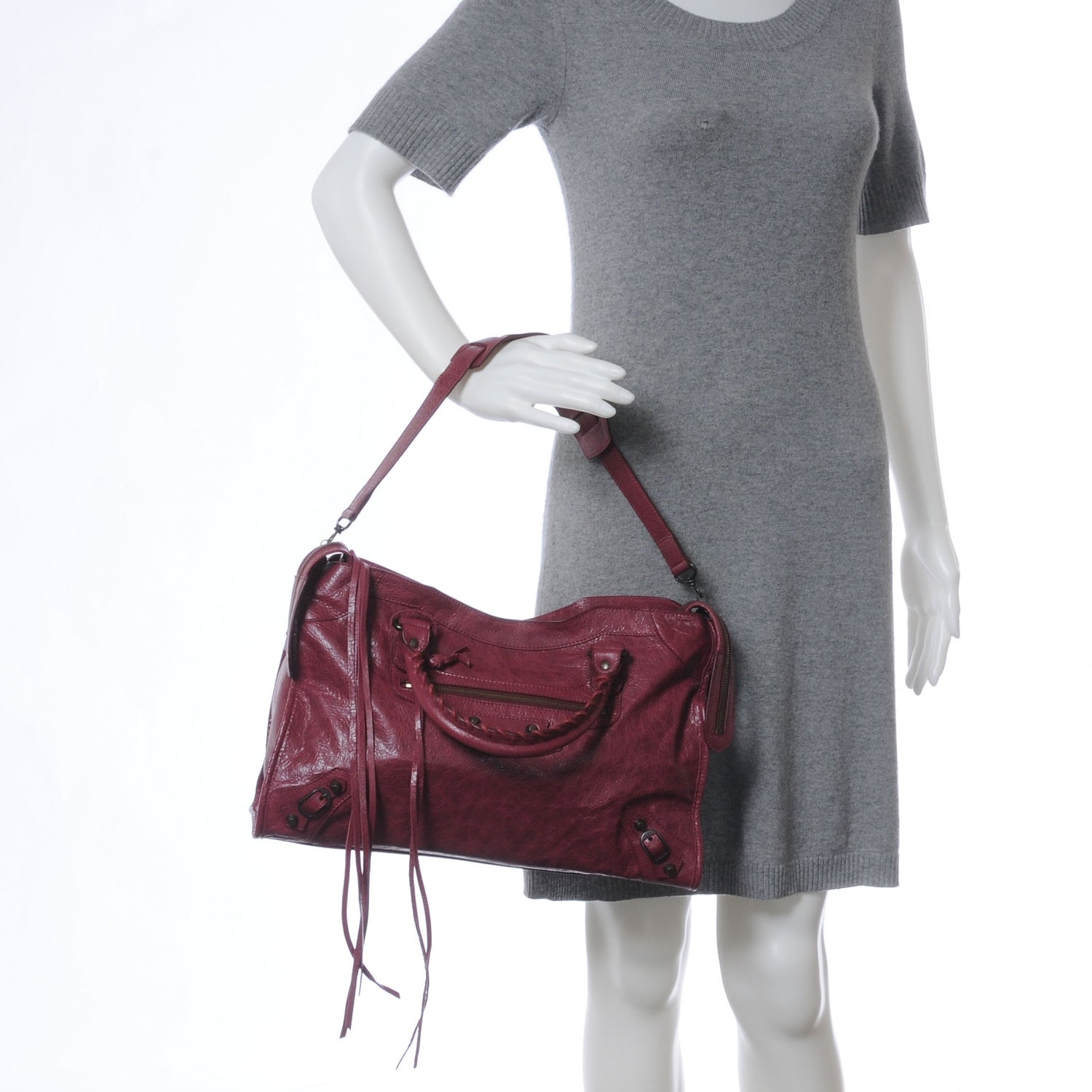 Balenciaga Agneau City Cassis 2 of 7