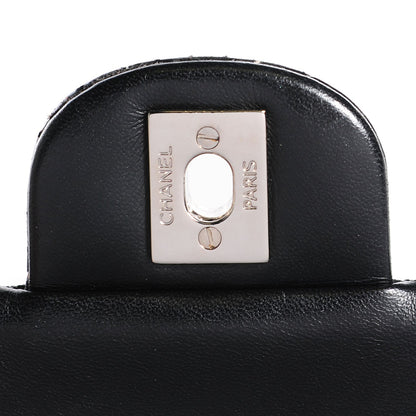 Chanel Lambskin Perforated Medium Double Flap Black 5 of 9