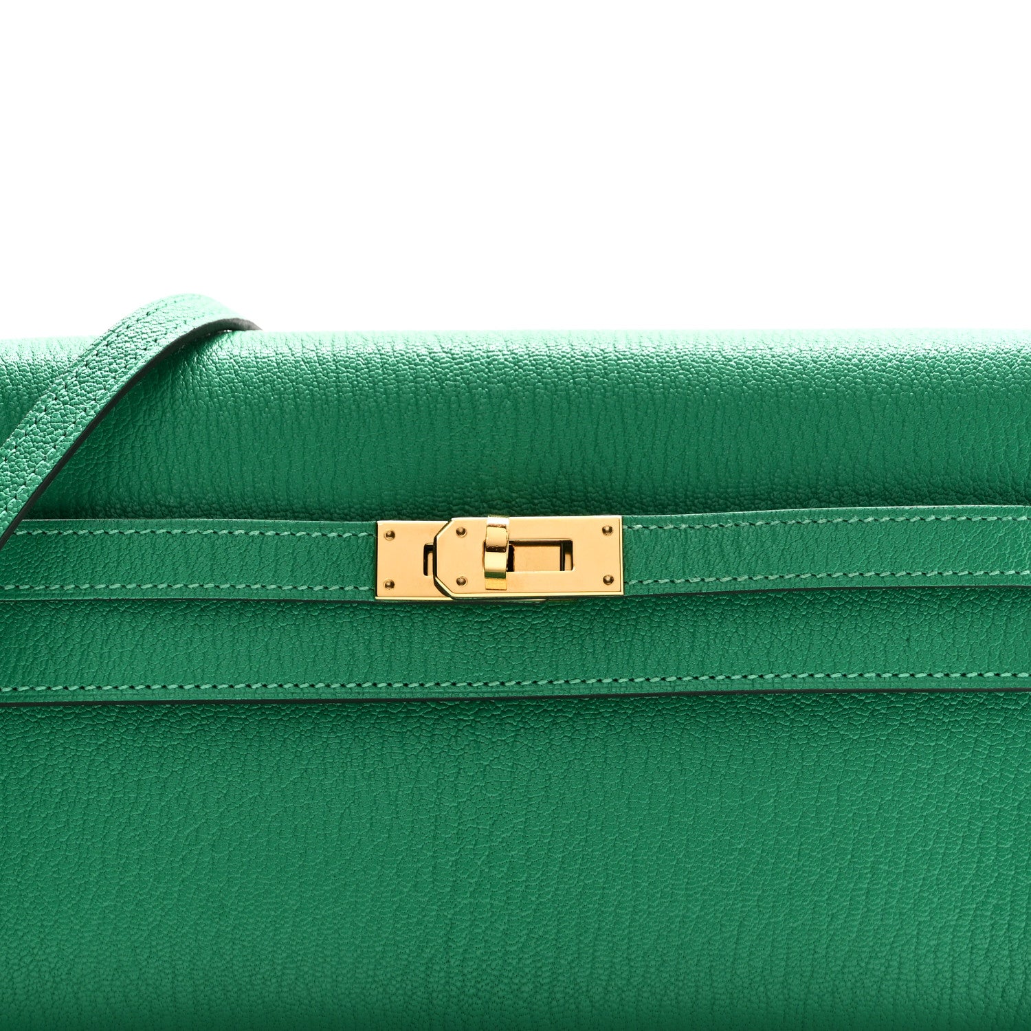 Hermes Chevre Mysore Kelly To Go Wallet Menthe 7 of 9