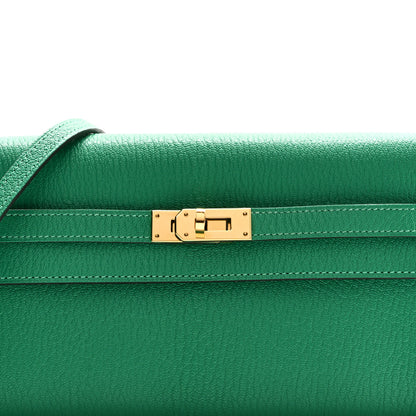 Hermes Chevre Mysore Kelly To Go Wallet Menthe 7 of 9