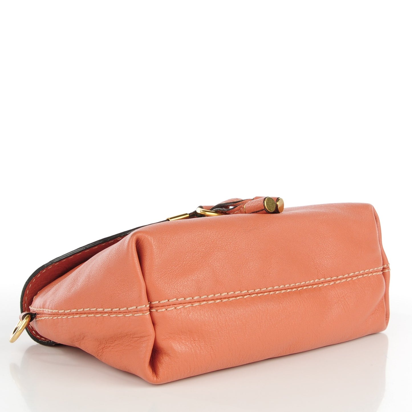 Calfskin Marcie Pochette Crossbody Bag Coral