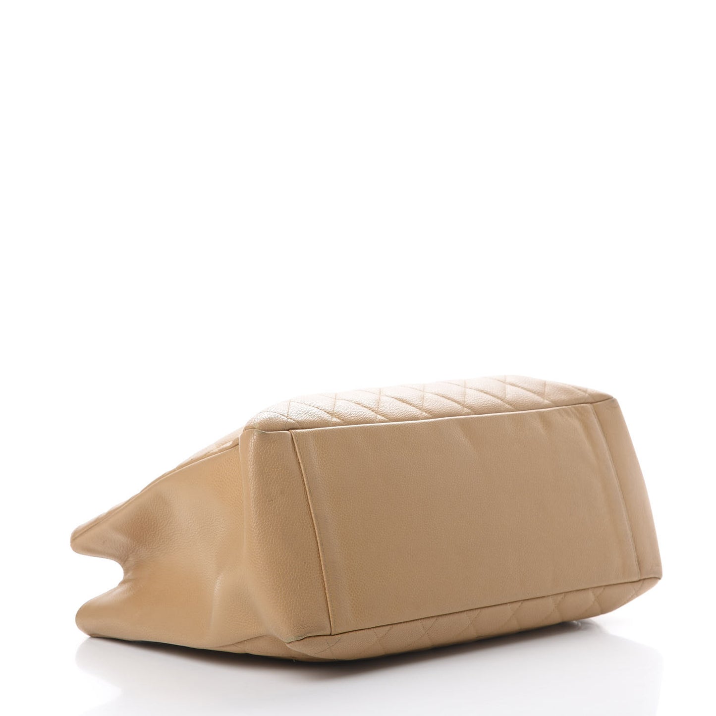 Caviar Quilted Grand Shopping Tote GST Beige
