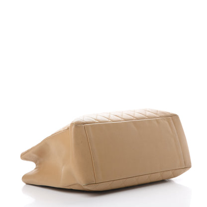 Chanel Caviar Quilted Grand Shopping Tote GST Beige 3 of 22